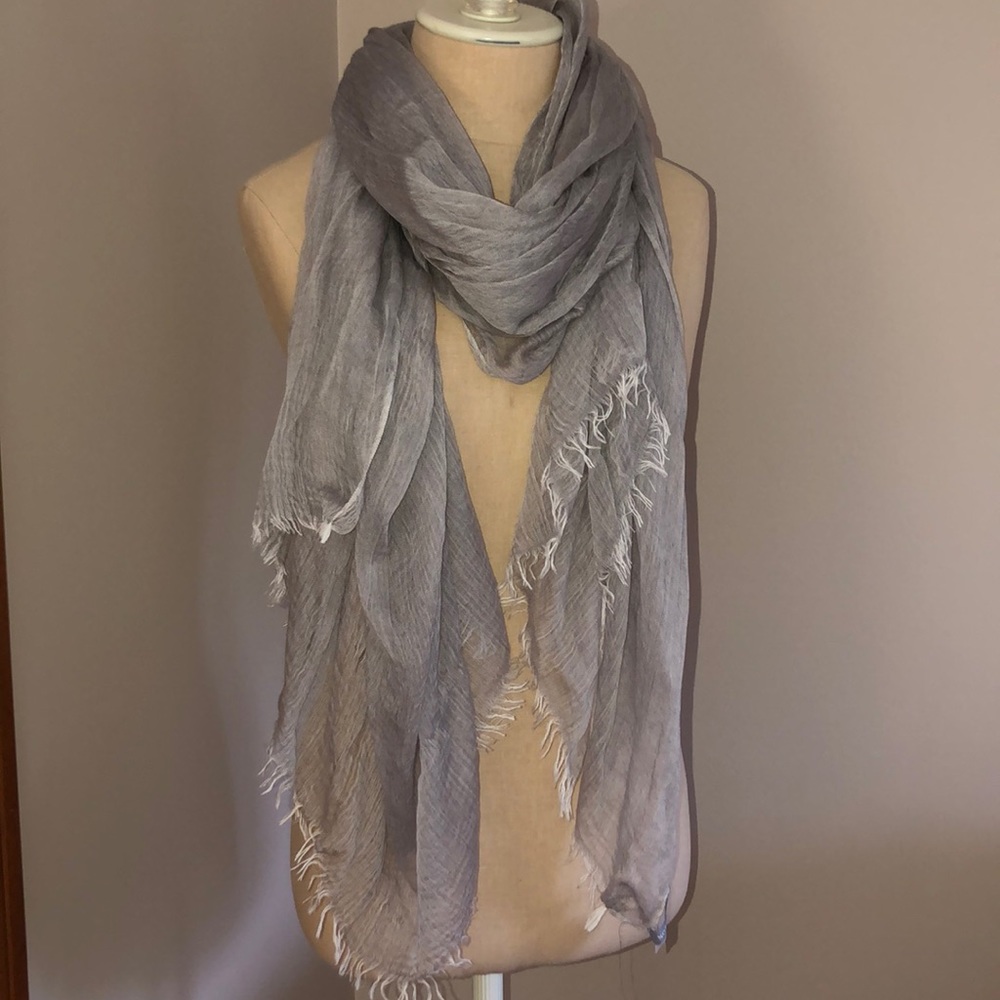 Nordstrom Gauzy Scarf Gray